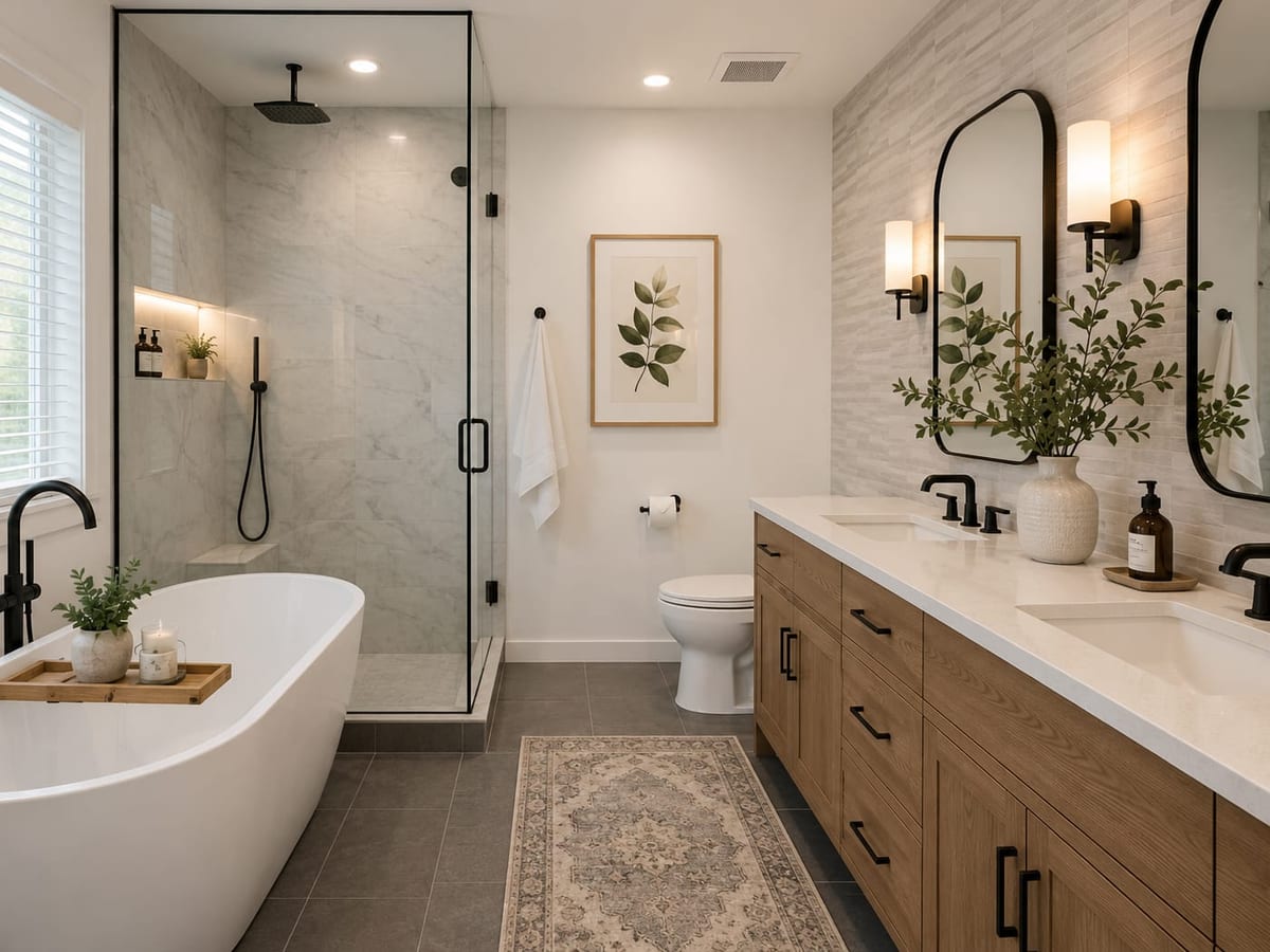 Spa-quality bathroom remodel by HousePro in Cherry Hill, NJ